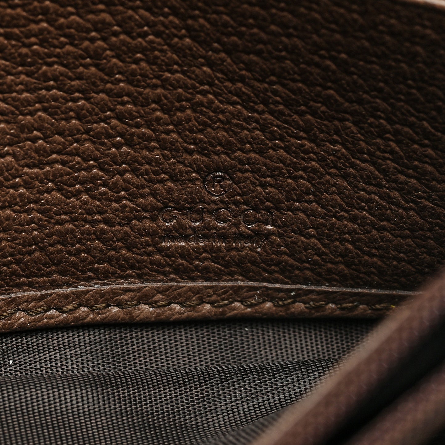 GG Supreme Monogram Web Ophidia Continental Wallet Brown