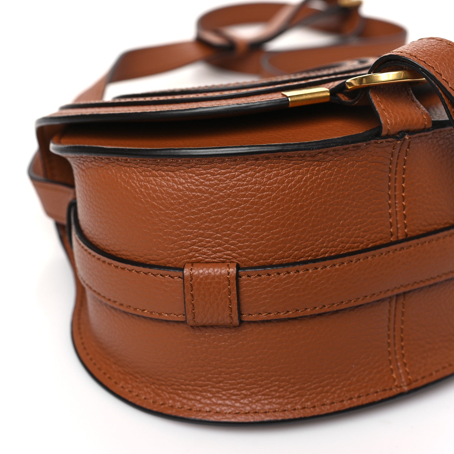 Chloe Grained Calfskin Small Marcie Saddle Bag Tan 10 of 11