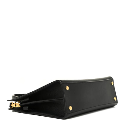 Burberry Grainy Calfskin Small Title Bag Black 4 of 13