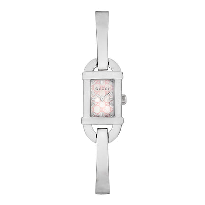 Gucci Stainless Steel Pink Mother of Pearl 16mm 6800L Quartz Watch 1 of 5