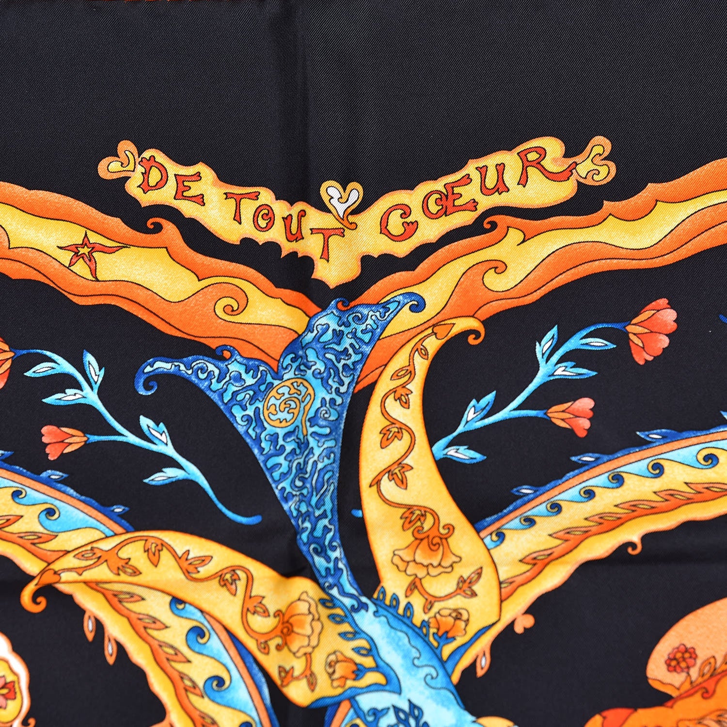 Hermes Silk De Tout Coeur Scarf 90 4 of 8