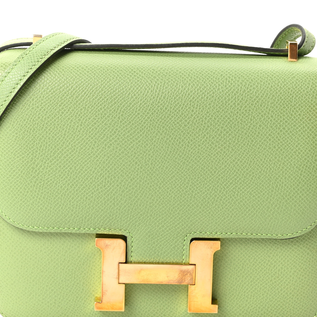 Hermes Epsom Constance 18 Vert Criquet 8 of 11