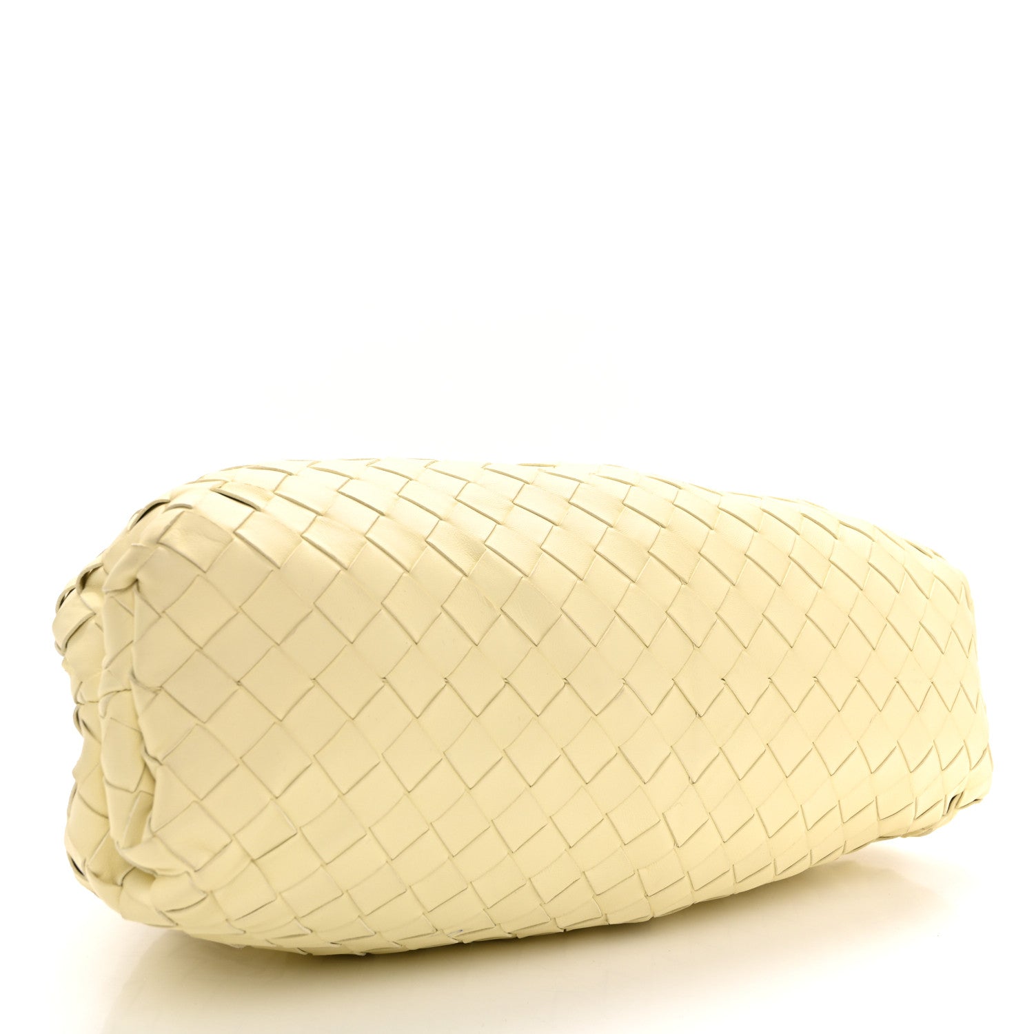 Bottega Veneta Nappa Maxi Intrecciato The Pouch Oversized Clutch Ice Cream 4 of 10