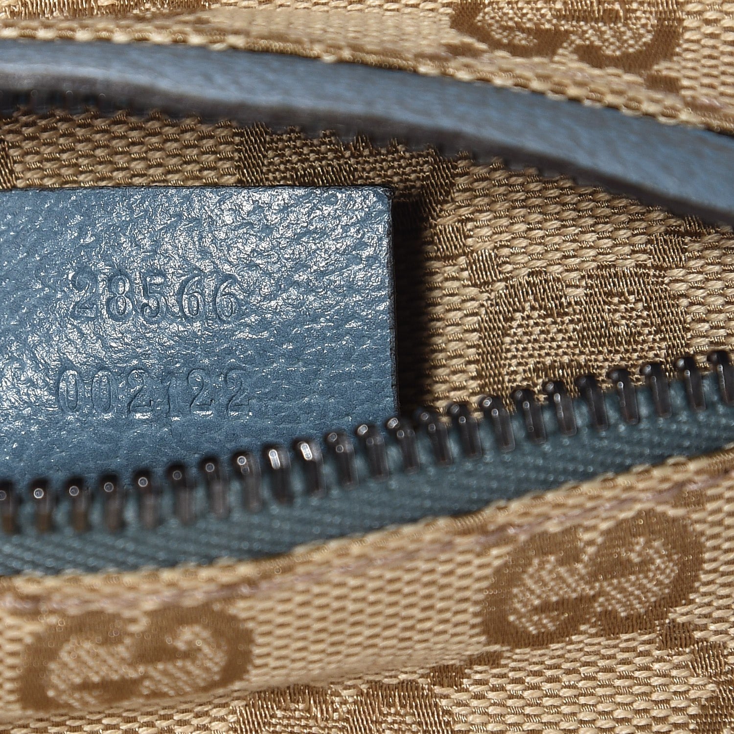 Gucci GG Monogram Web Double Pocket Belt Bag Blue 8 of 8