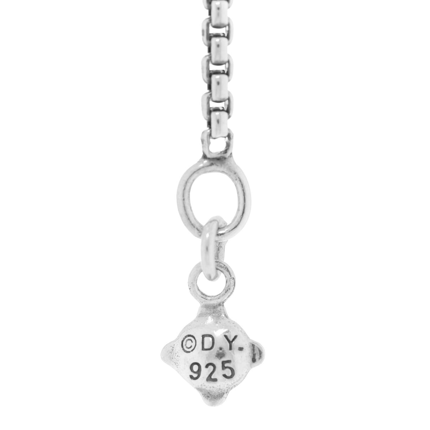 Sterling Silver Diamond Pave 7mm Petite Albion Pendant Necklace