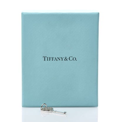Tiffany Sterling Silver Diamond Small Daisy Key Pendant 4 of 4