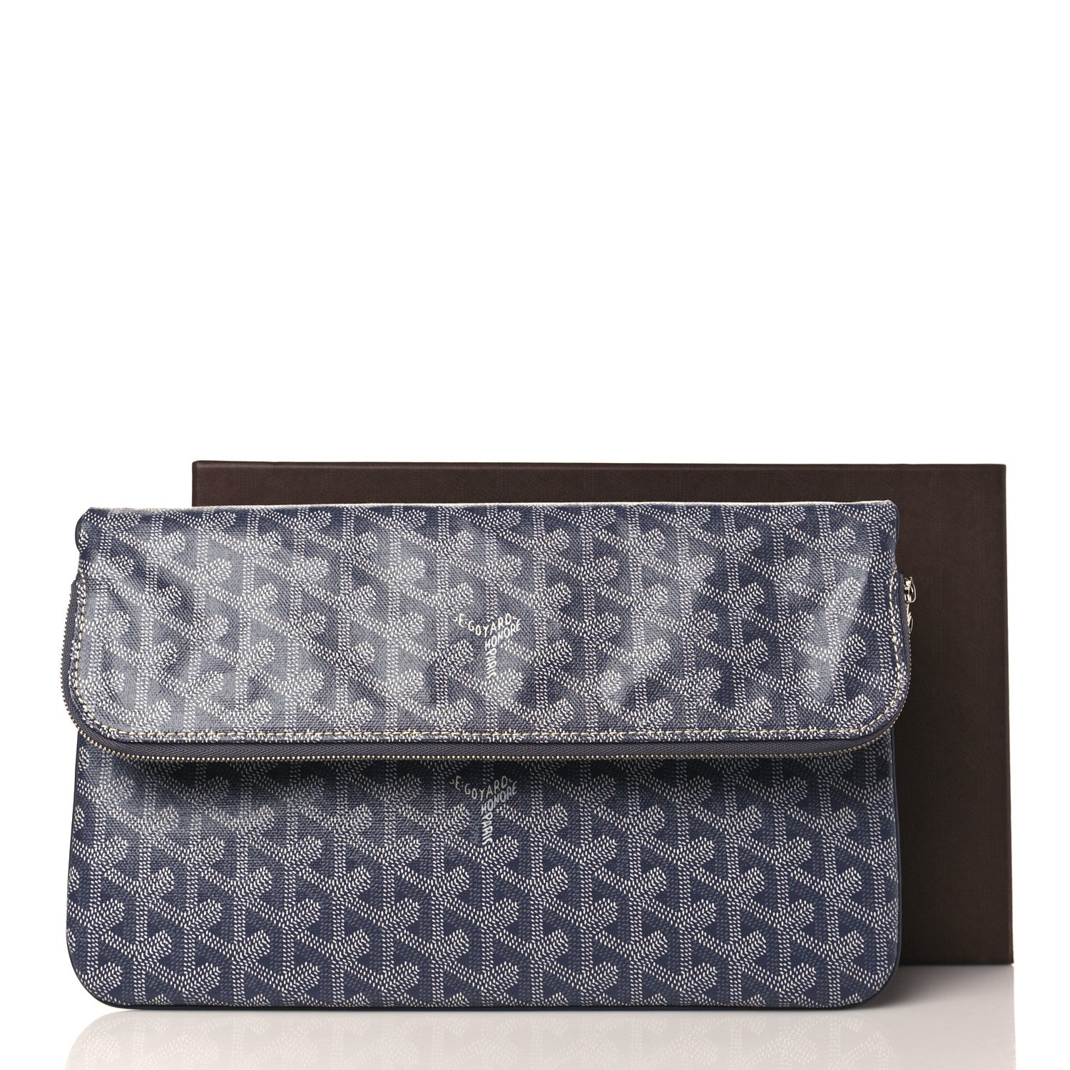 Goyard Goyardine Sainte Marie Soft Clutch Grey 10 of 10