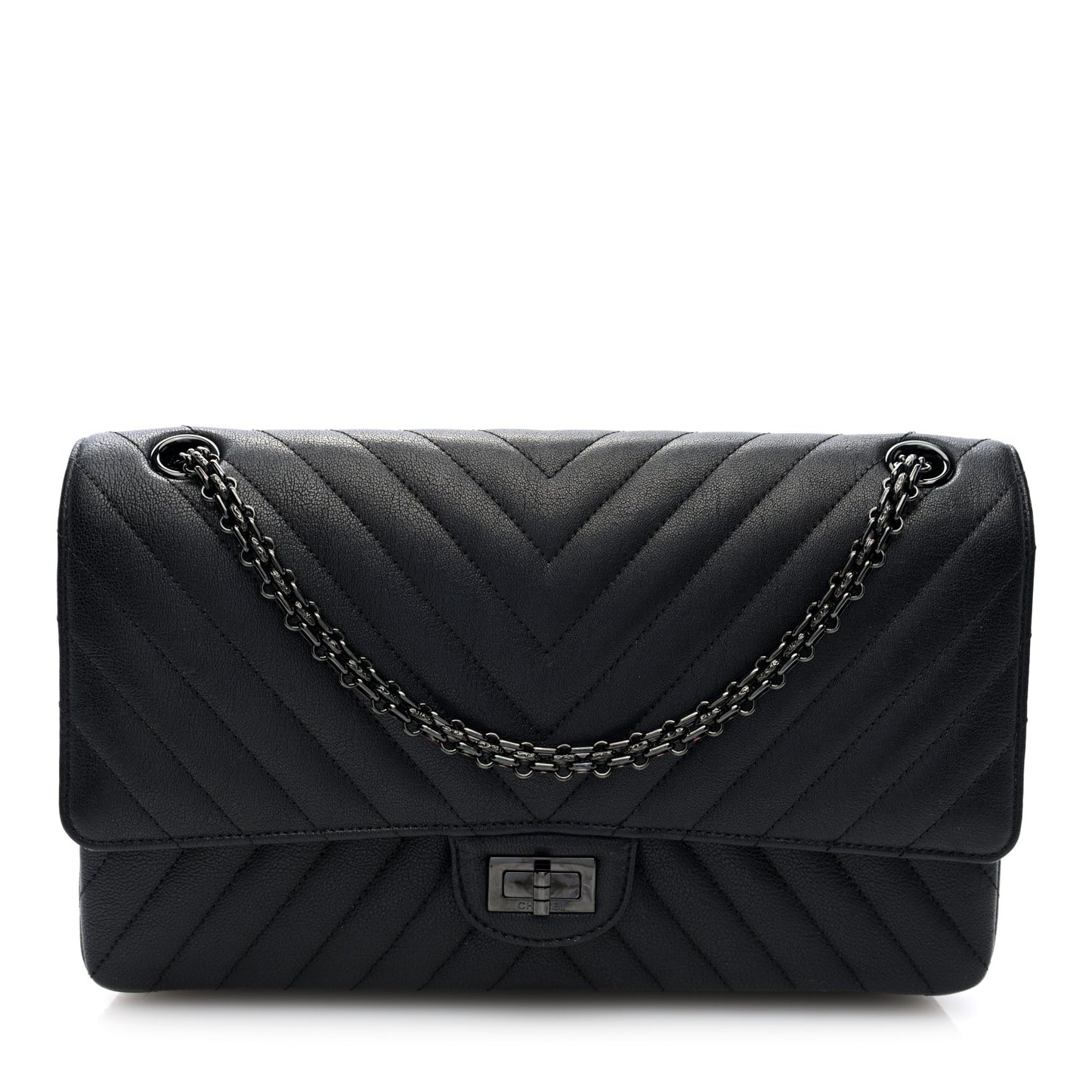 Sheepskin Chevron Quilted 2.55 Reissue 226 Flap So Black