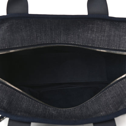 Chanel Denim Deauville Bowling Bag Dark Blue 5 of 10