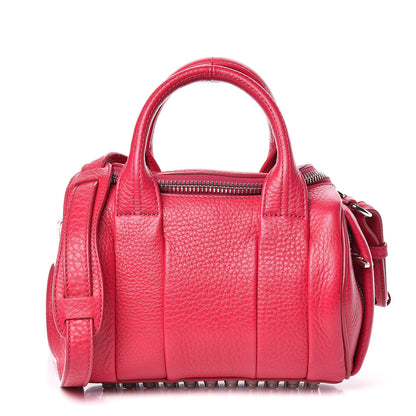Alexander Wang Pebbled Lambskin Mini Rockie Fuchsia Rhodium Hardware 1 of 10