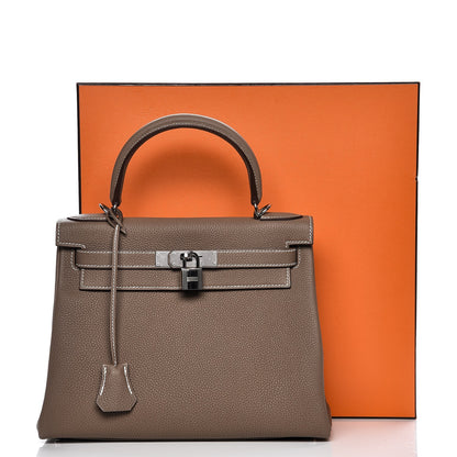Hermes Togo Kelly Retourne 28 Etoupe 36 of 36