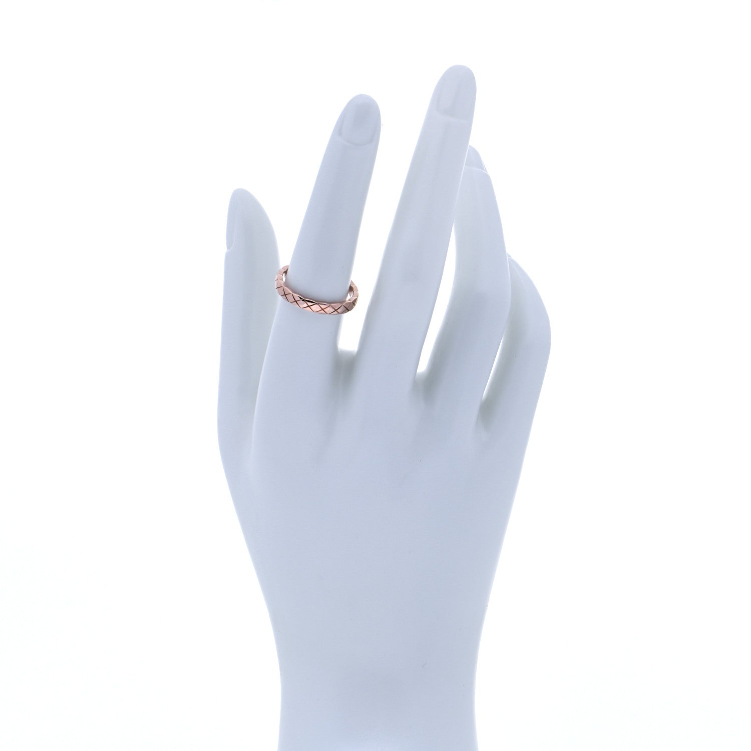 Chanel 18K Beige Gold Mini Coco Crush Ring 55 7.25 2 of 6