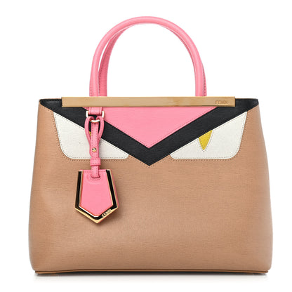 Fendi Vitello Elite Monster Petite 2Jours Tote Cuoio Lollypop Multicolor 1 of 7