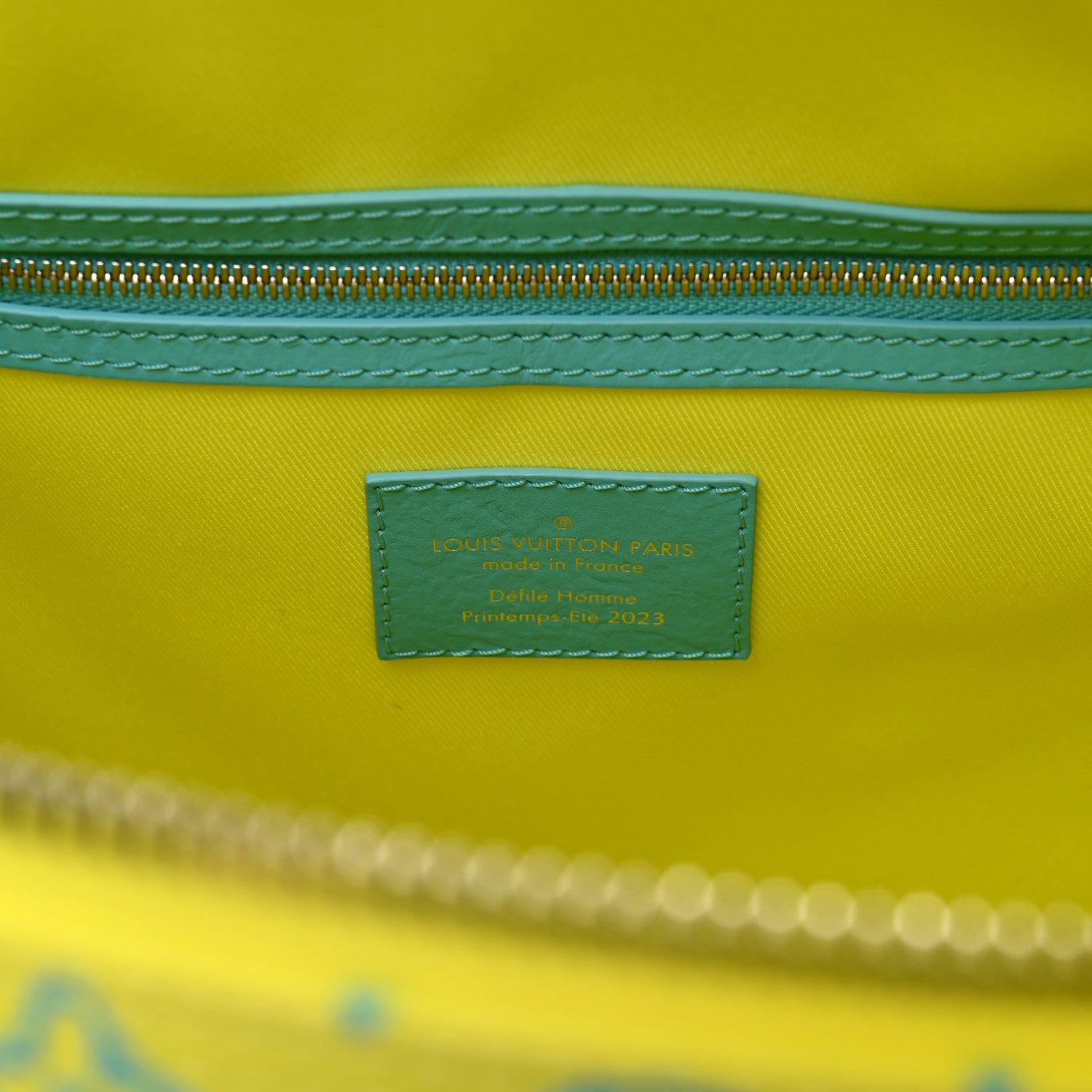 Louis Vuitton Monogram Playground Keepall Bandouliere 50 Lime 10 of 16