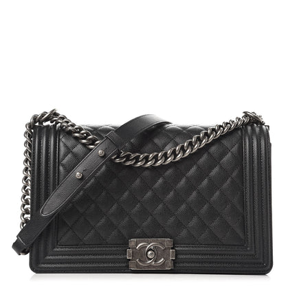 Chanel Caviar Quilted New Medium Boy Flap Black 1 of 8