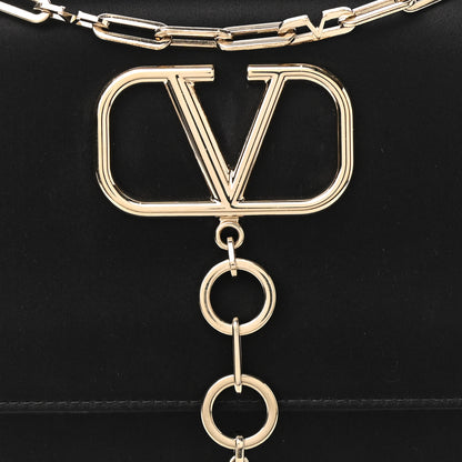 Valentino Garavani Silk Satin VCase Shoulder Bag Black 6 of 10