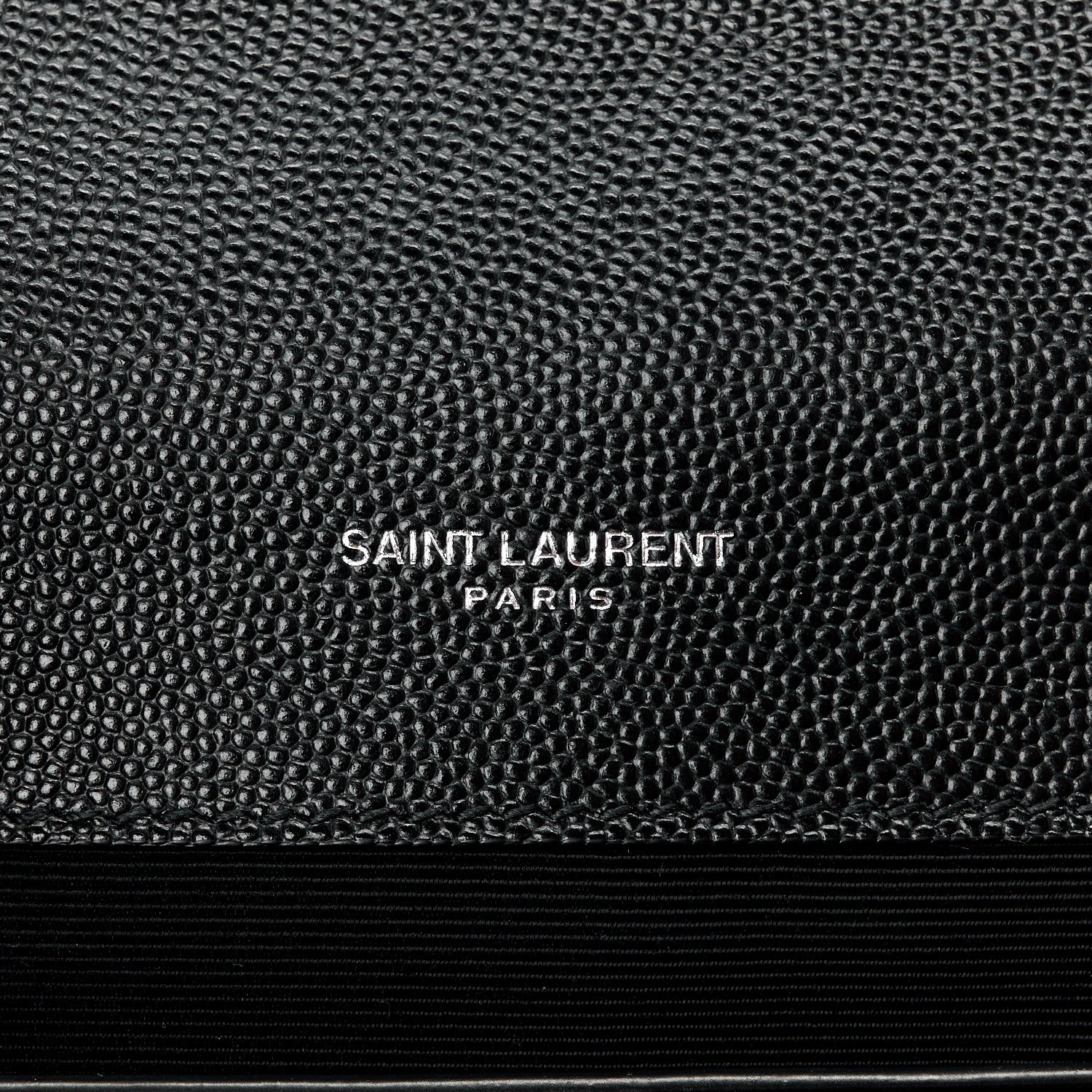 Saint Laurent SAINT LAURENT Grain De Poudre Textured Mixed Matelasse Triquilt Medium Monogram Satchel Black 6 of 13