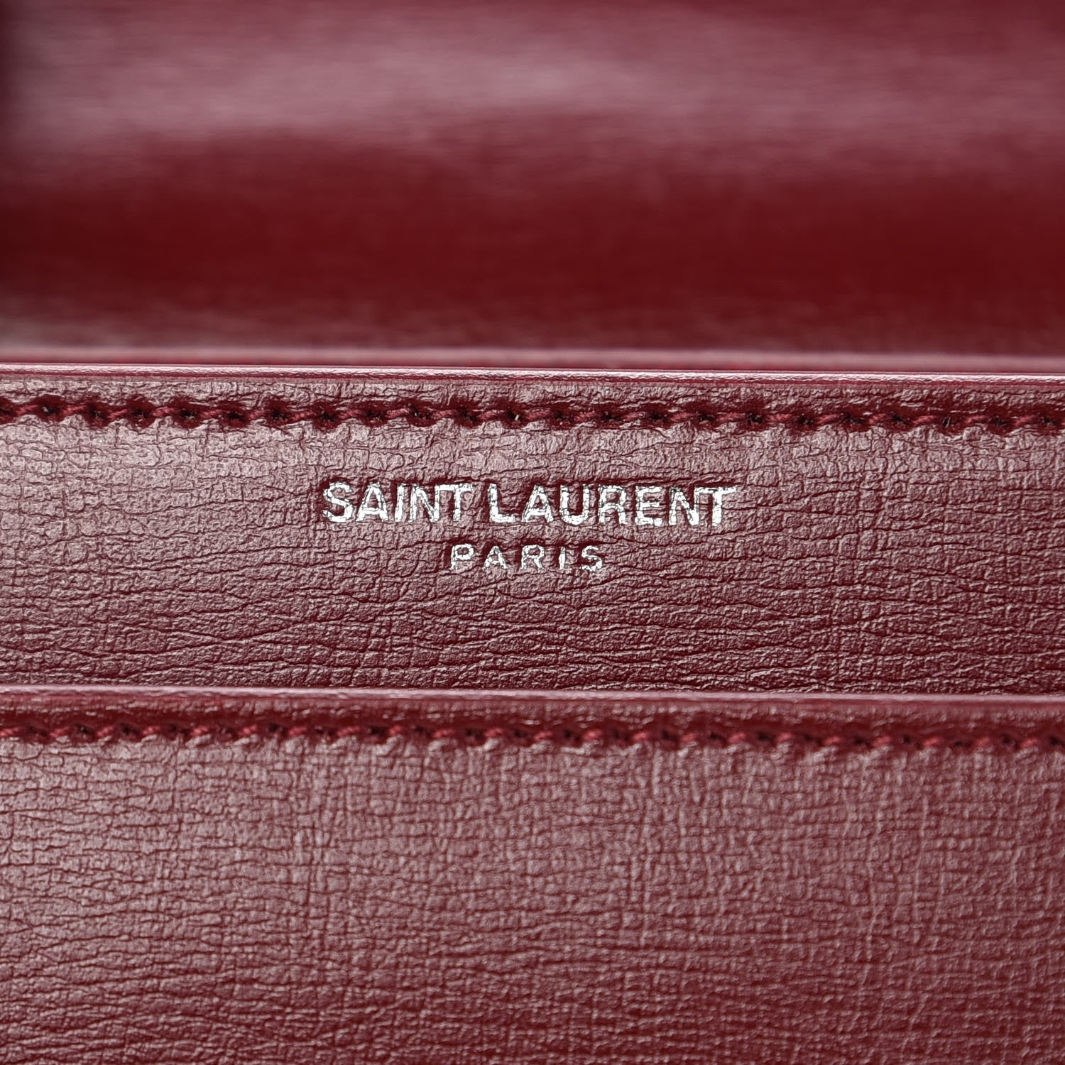Saint Laurent Calfskin Medium Monogram Sunset Pallisandre 6 of 10