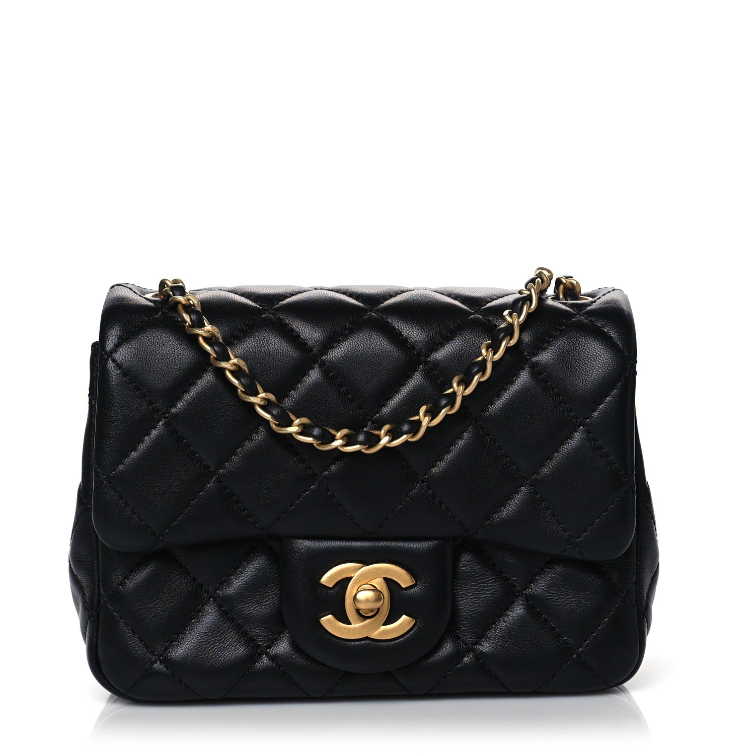 Chanel Lambskin Quilted Mini Pearl Crush Flap Black 1 of 11