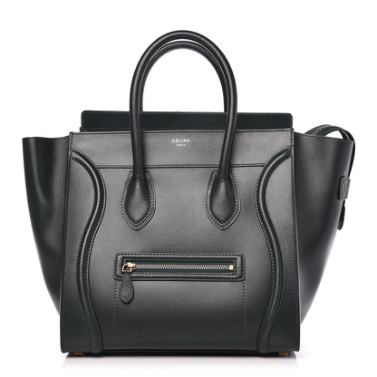Celine Smooth Calfskin Mini Luggage Emerald 1 of 9