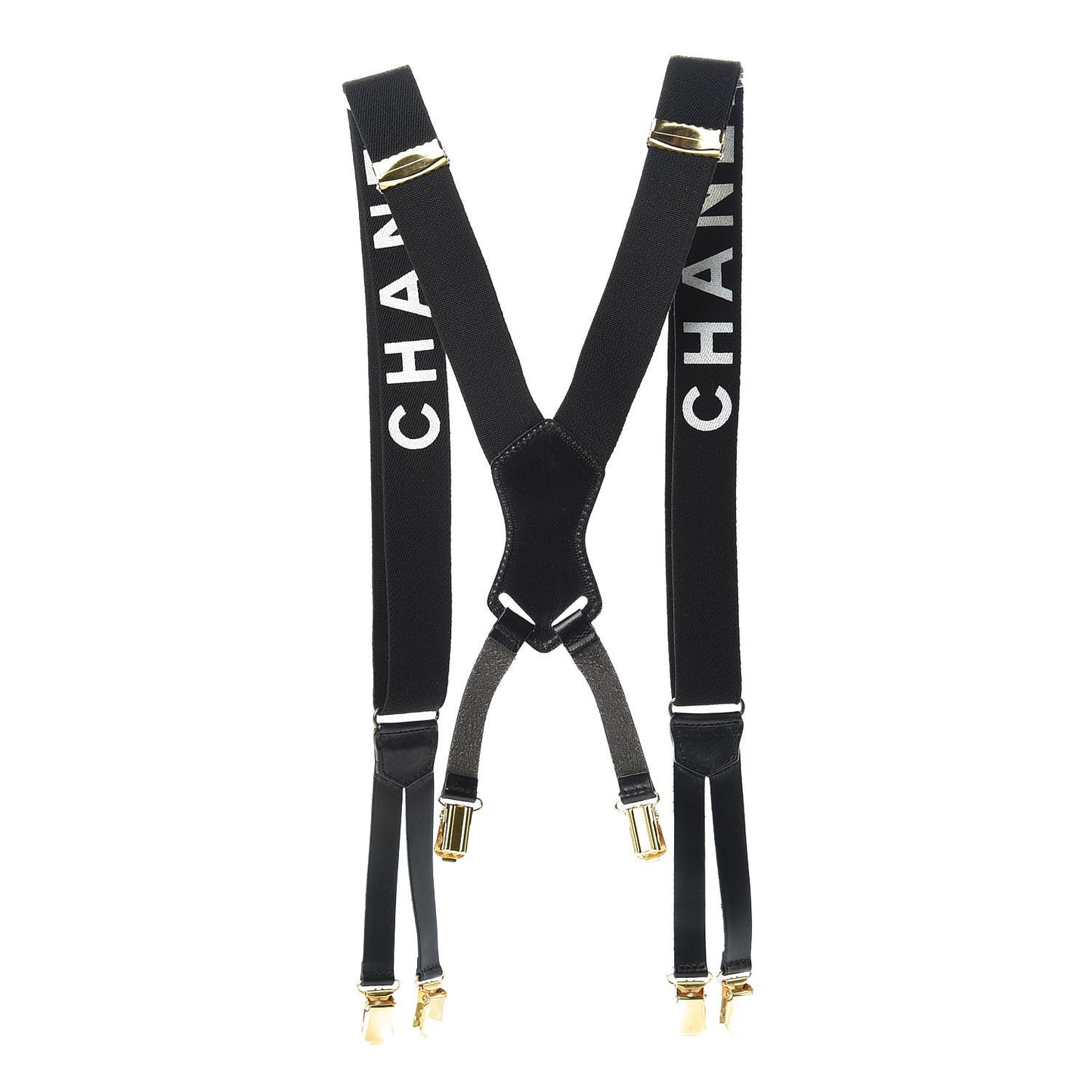 Logo Suspenders Black White