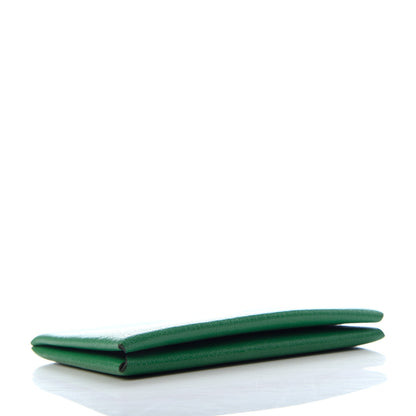 Hermes Chevre Chamkila Calvi Card Case Bamboo 4 of 6