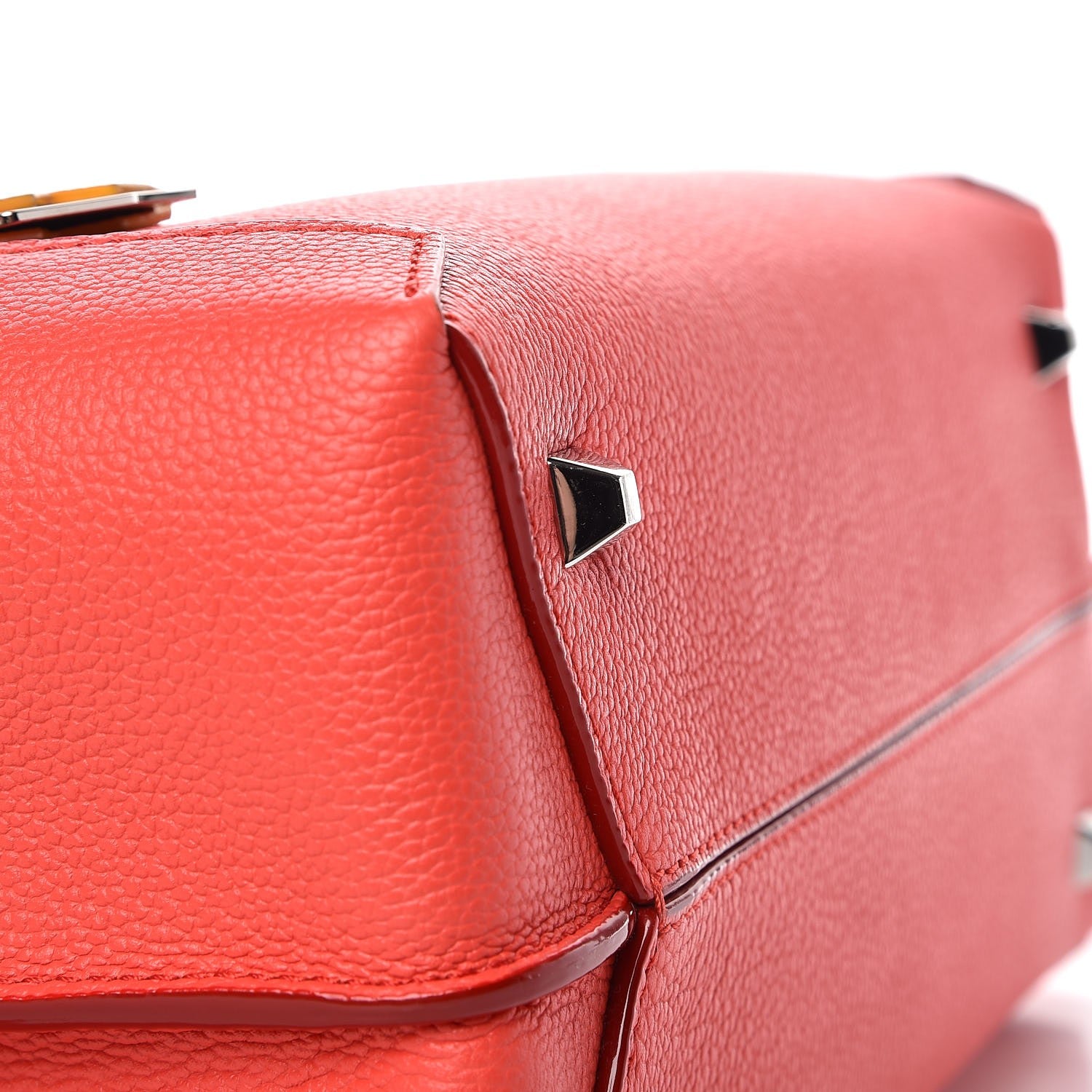 MCM Grained Calfskin Medium Milla Tote Coral 15 of 16