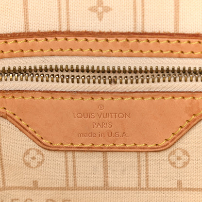 Louis Vuitton Damier Azur Neverfull MM 6 of 9