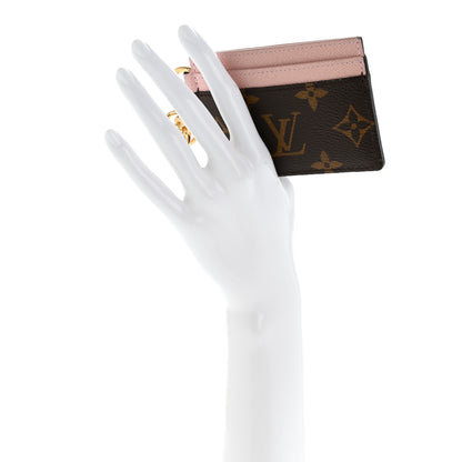 Louis Vuitton Monogram LV Charms Card Holder Rose Ballerine 2 of 8
