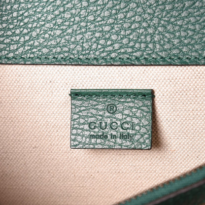 Gucci Pebbled Calfskin Small Dionysus Shoulder Bag Emerald 6 of 7