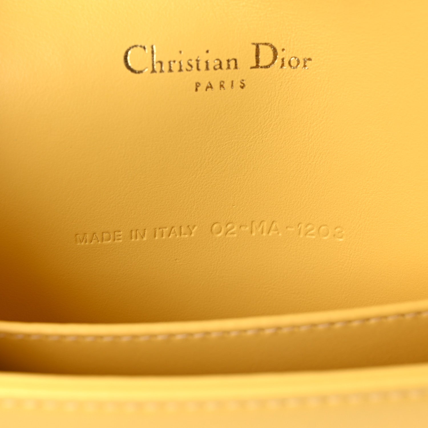 Christian Dior Calfskin Satin Bead Embroidery Lady Dior Clutch