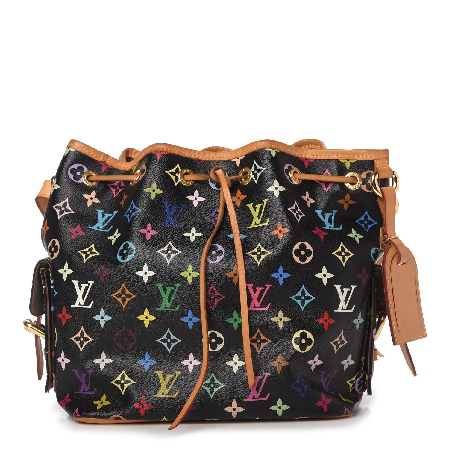 Louis Vuitton Monogram Multicolor Petit Noe Black 1 of 11
