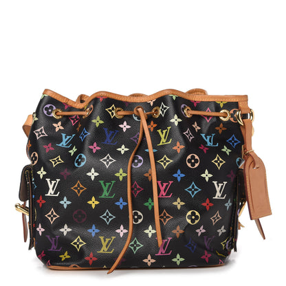 Louis Vuitton Monogram Multicolor Petit Noe Black 1 of 11