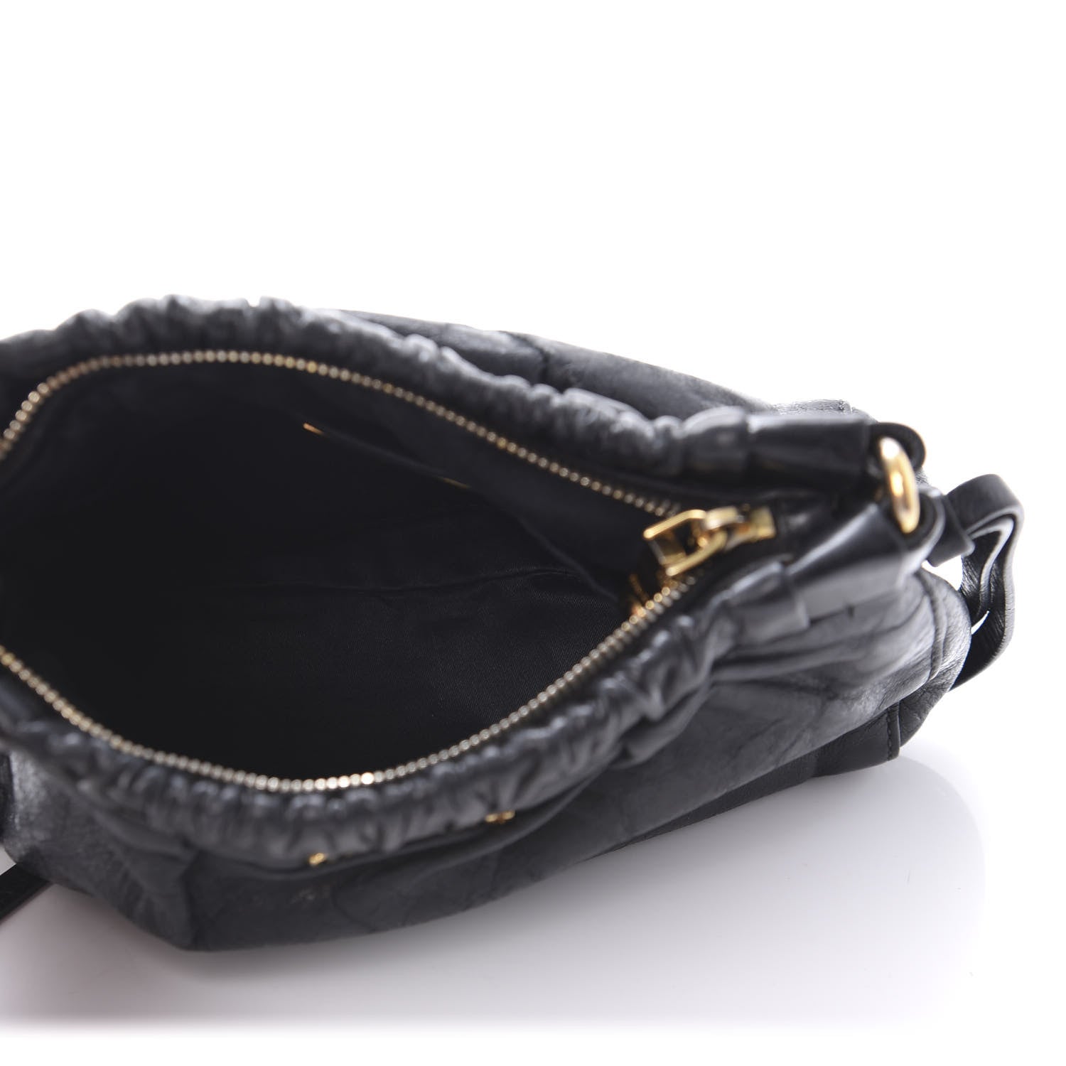 Miu Miu Vitello Crossbody Pouch Black 6 of 10