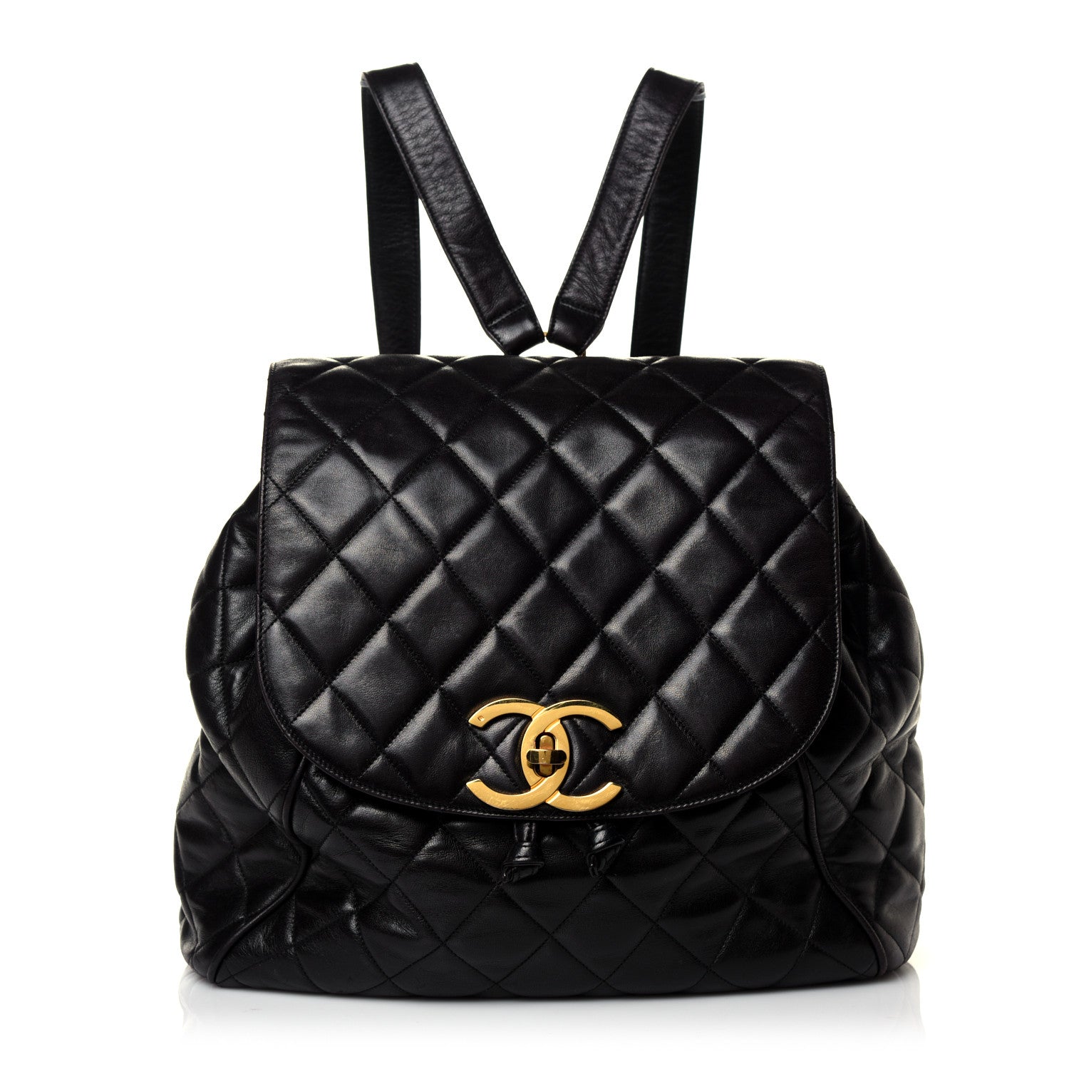 Chanel Lambskin Quilted Backpack Black 1 of 10
