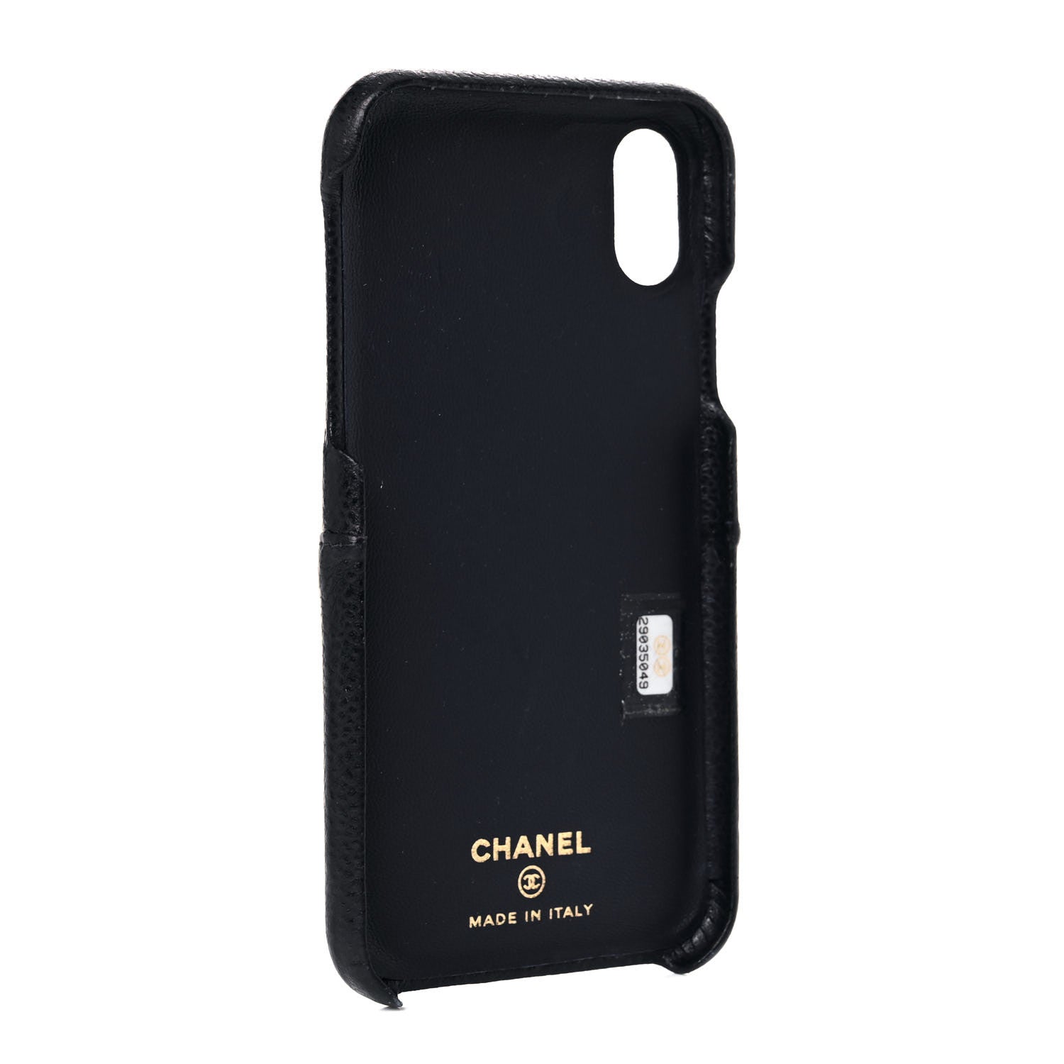Chanel Caviar Quilted iPhone X Coco Tech Case Navy 3 of 8