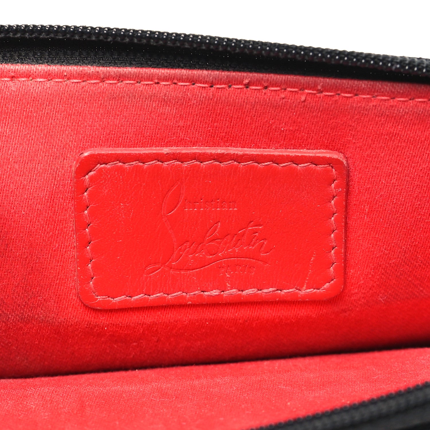 Christian Louboutin Calfskin Spikes Loubilab Crossbody Bag Black