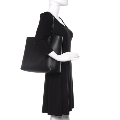 Fendi Vitello Vienna Enamel F is Fendi Shopping Tote Black Taupe 2 of 10