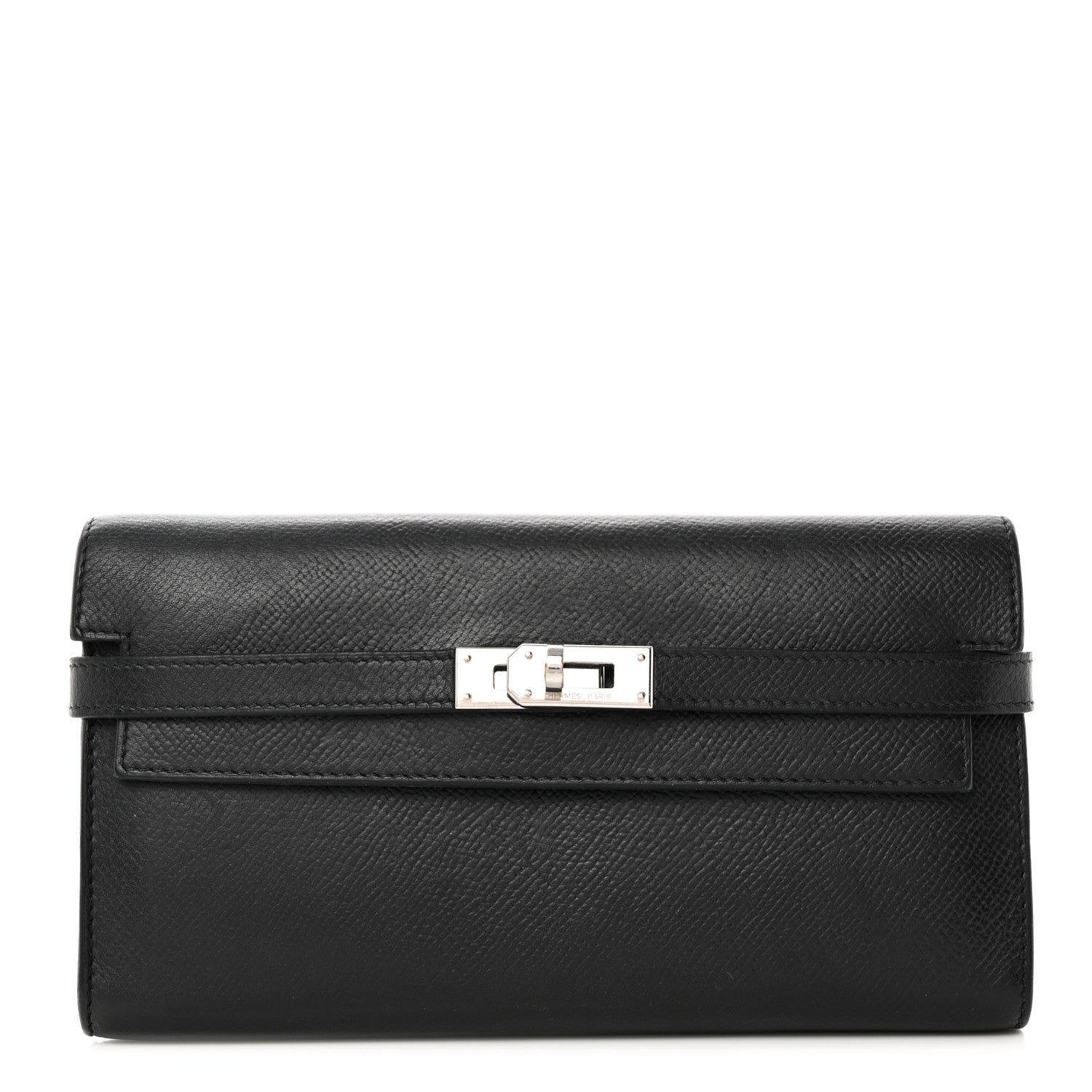 Hermes Epsom Kelly Longue Wallet Black 1 of 9