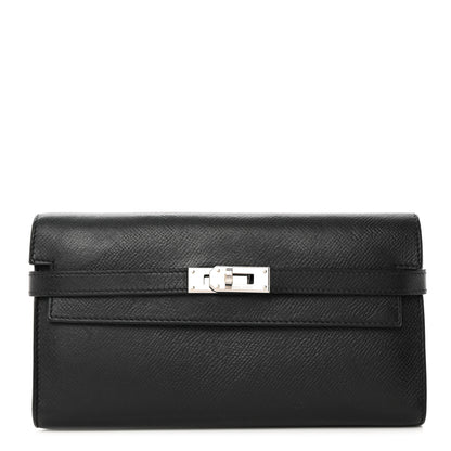 Hermes Epsom Kelly Longue Wallet Black 1 of 9