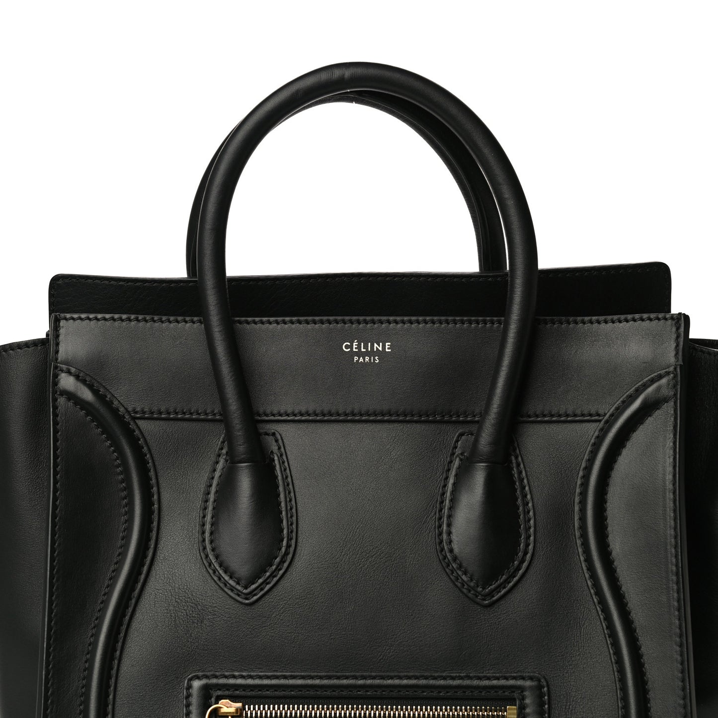 Smooth Calfskin Mini Luggage Black