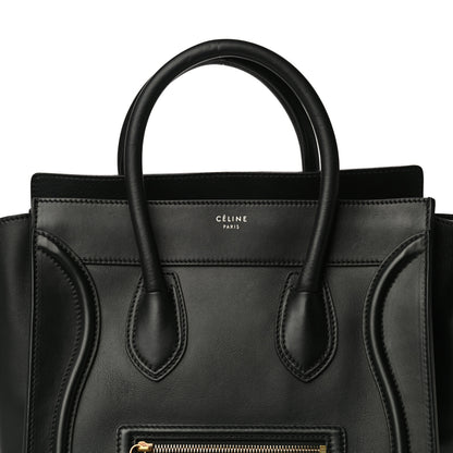 Celine Smooth Calfskin Mini Luggage Black 8 of 30