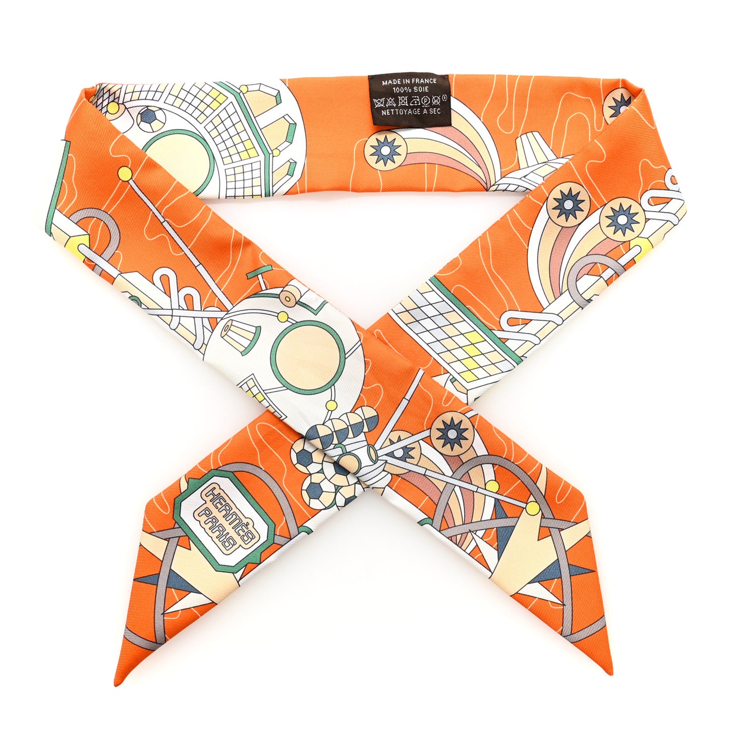 Silk Odyssey Twilly Orange Vert Jaune