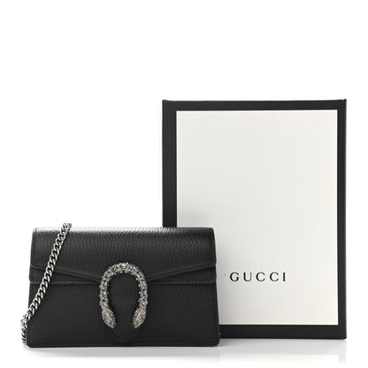 Gucci Calfskin Super Mini Dionysus Shoulder Bag Black 10 of 10