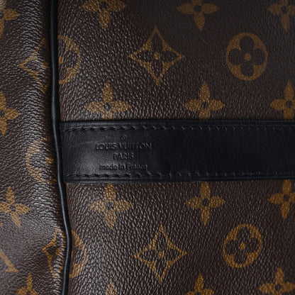 Louis Vuitton Monogram Macassar Keepall Bandouliere 55 7 of 12