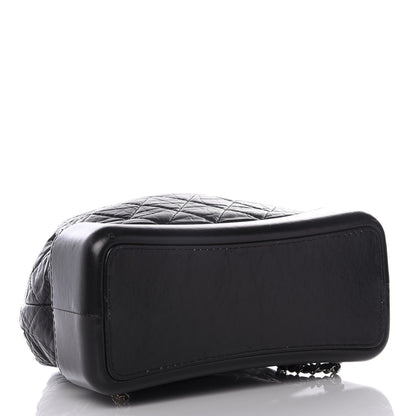 Chanel Aged Calfskin Quilted Gabrielle Backpack Black 3 of 9