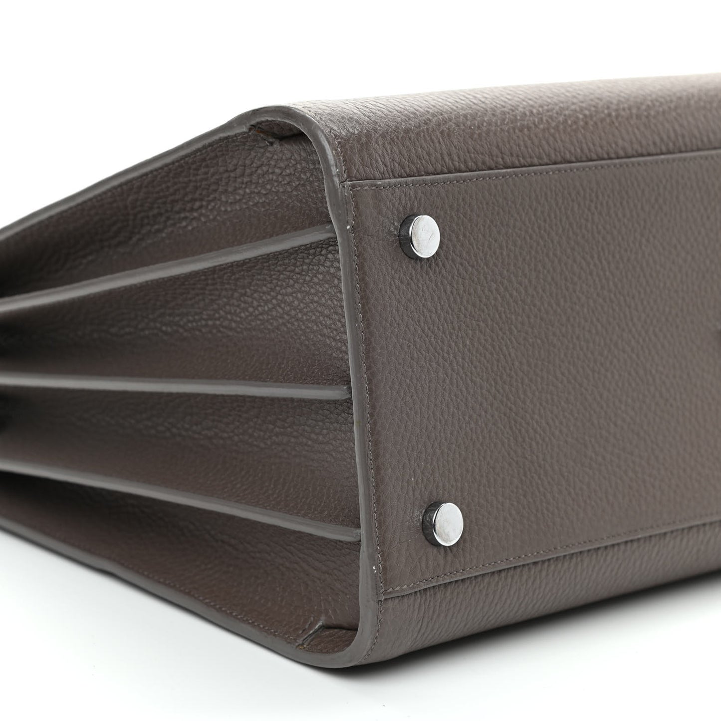 Grained Calfskin Small Sac De Jour Fog