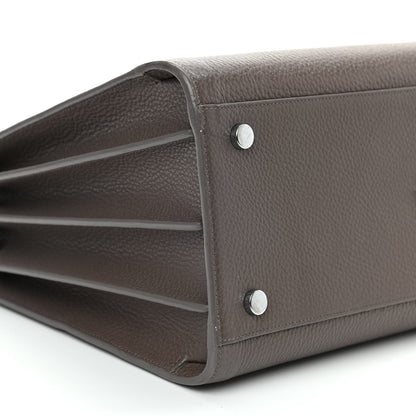 Saint Laurent Grained Calfskin Small Sac De Jour Fog 8 of 9