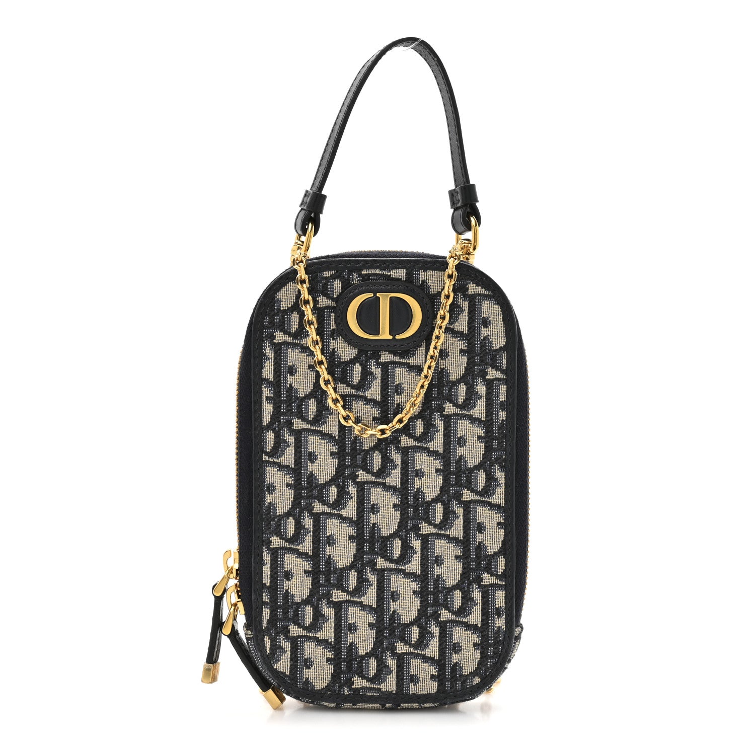 Christian Dior Oblique 30 Montaigne Phone Holder Blue 1 of 13