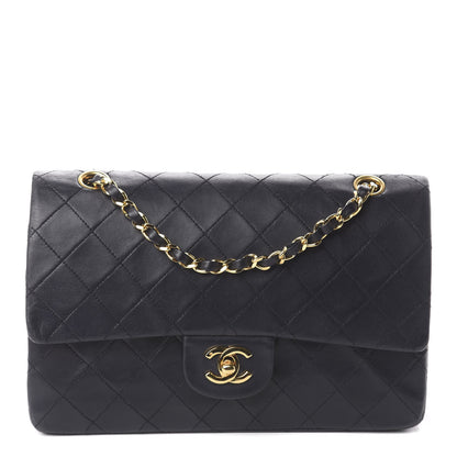 Chanel Lambskin Quilted Medium Double Flap Black 1 of 9